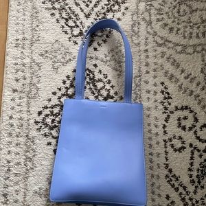 2/$80 Cornflower Blue Leather Tote Bag